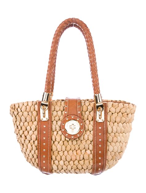 michael kors straw handbags.